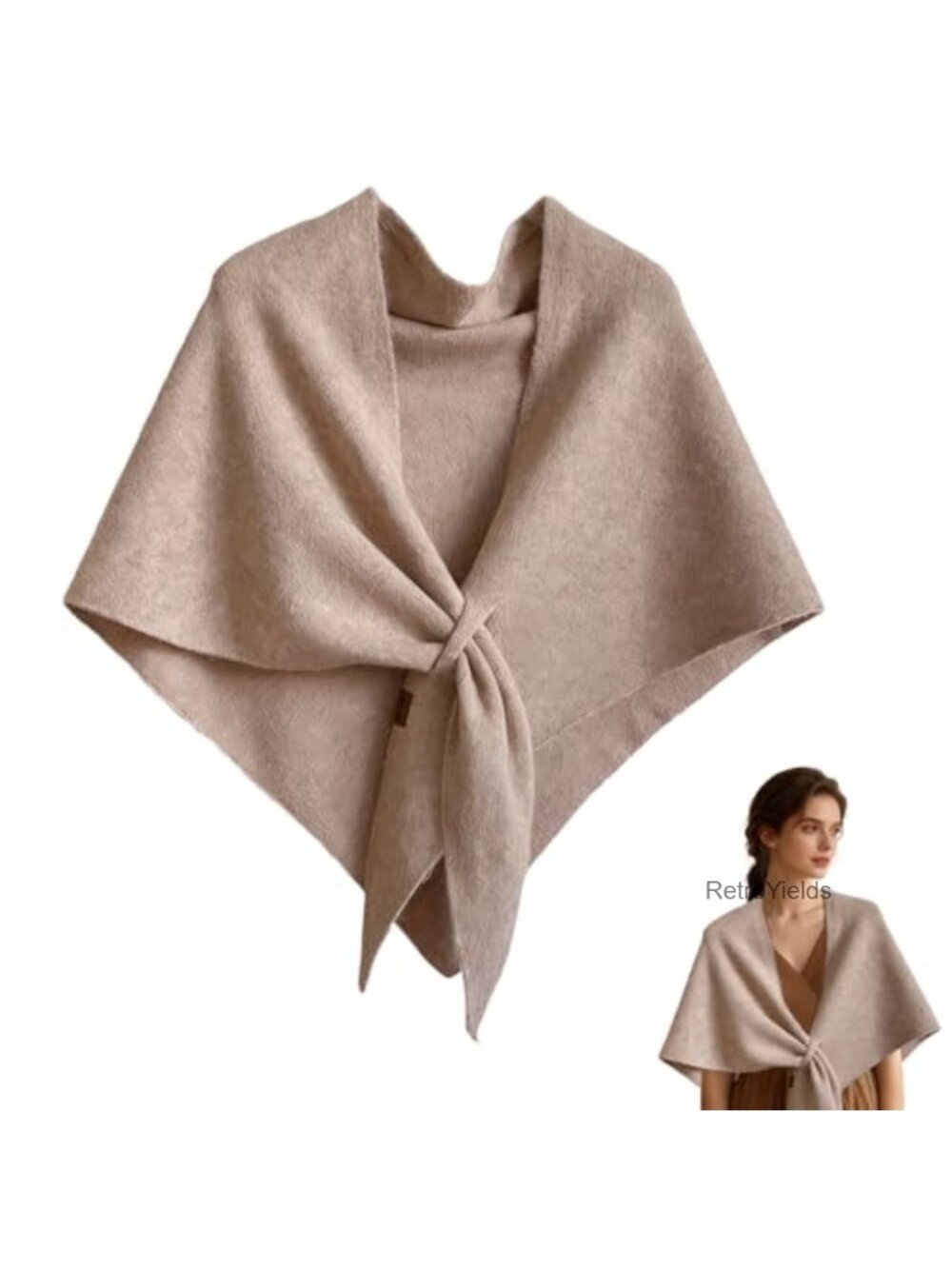 Knitted Pashmina Shawl Wrap Women's Medium Stretch Scarf